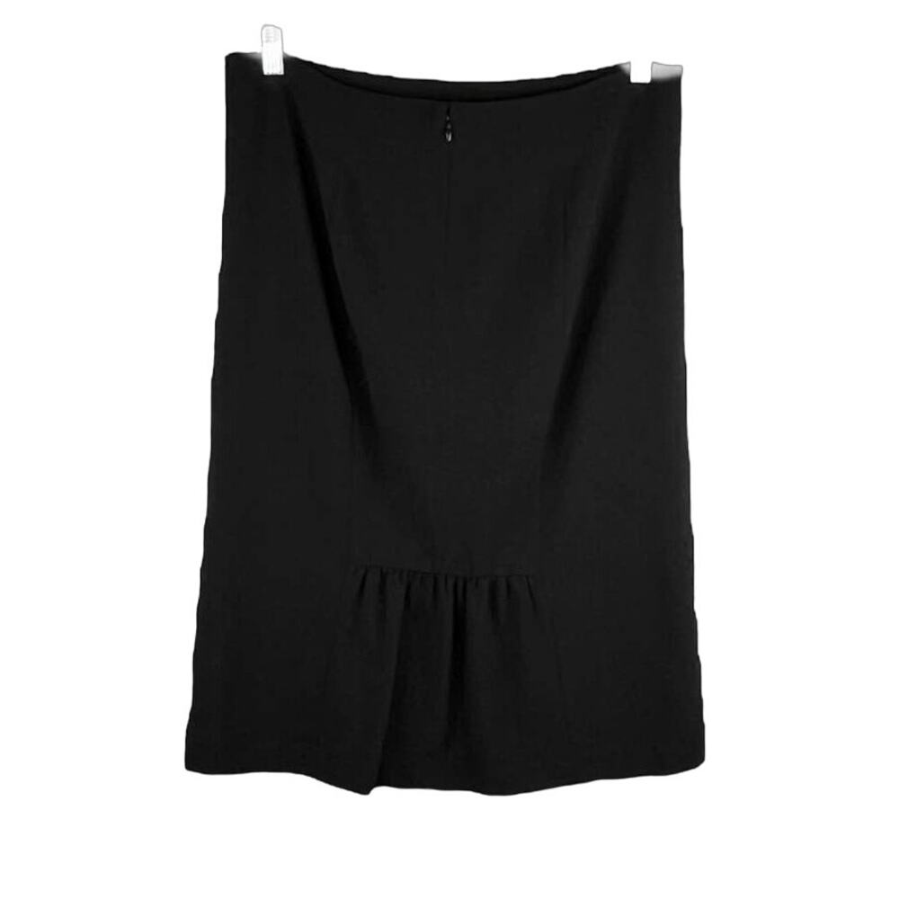 NY & Co 7th Avenue Design Pencil Skirt 16 Black Back Cinch New - Picture 15 of 16